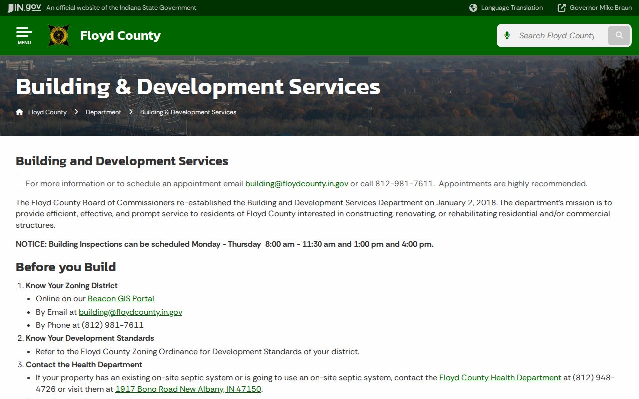 New Albany neighbors Floyd County building records